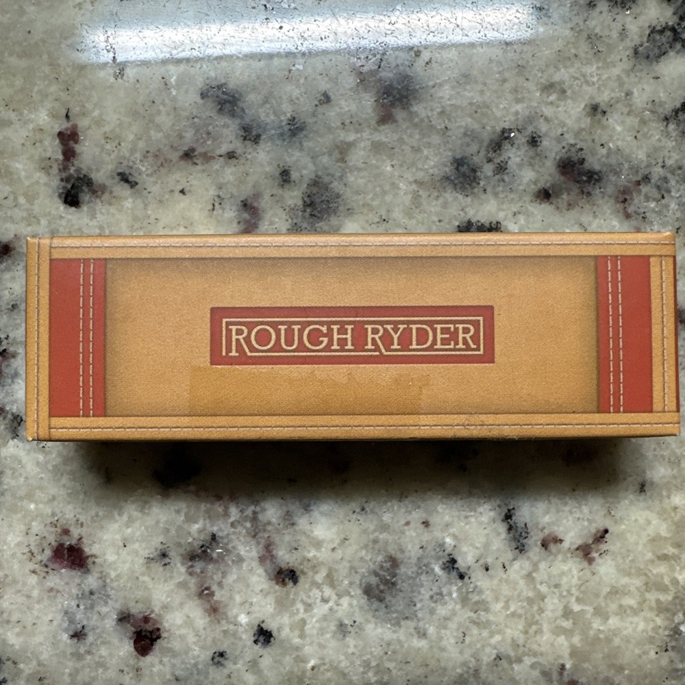 Rough Ryder Tiny 2" Yellow Stockman‎ 3 Blade Keychain Knife